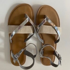 Toms Leather and Canvas Sandals